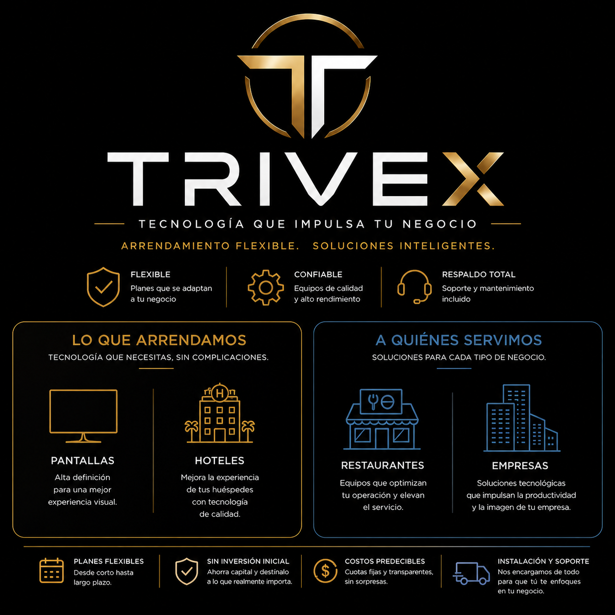 TRIVEX TECH arrendamiento flexible